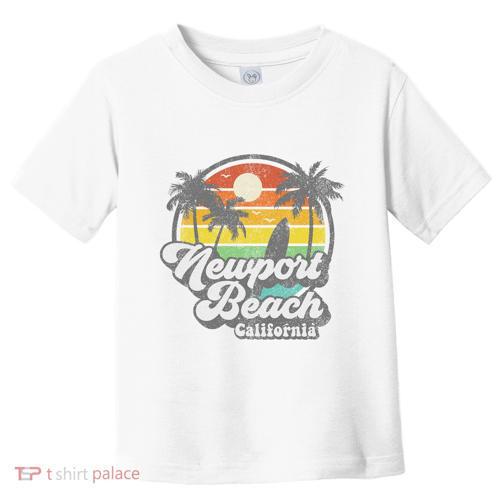Vintage Newport Beach California Ca Surfing Retro Surf Gift Toddler T-Shirt