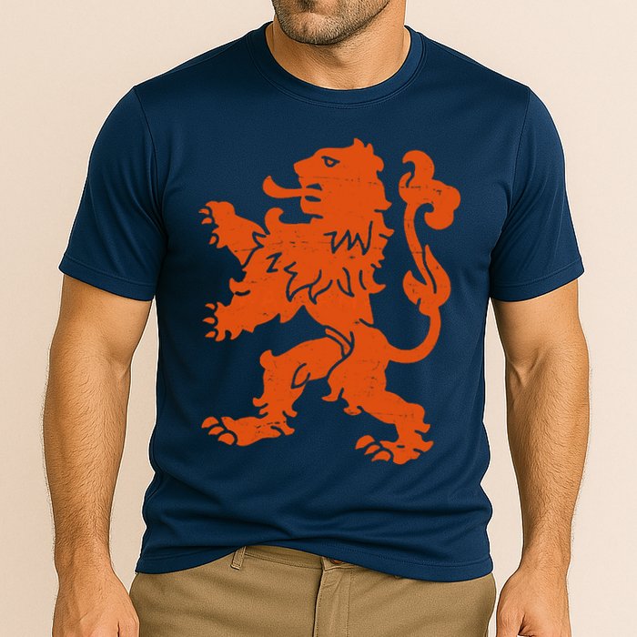 Vintage Netherlands Crest Logo Performance Shirt