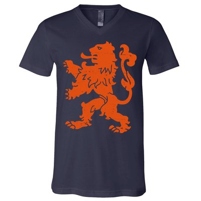 Vintage Netherlands Crest Logo V-Neck T-Shirt