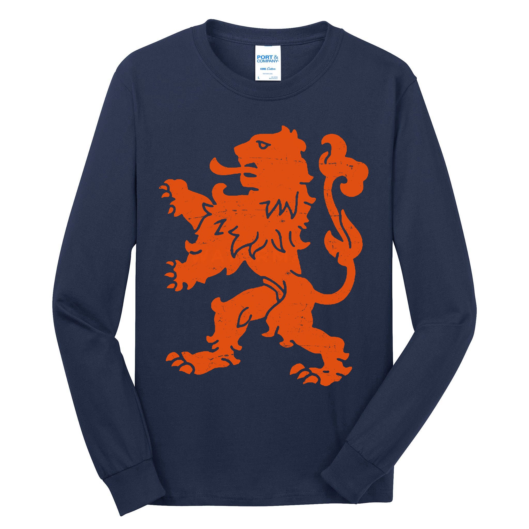 Vintage Netherlands Crest Logo Tall Long Sleeve T-Shirt