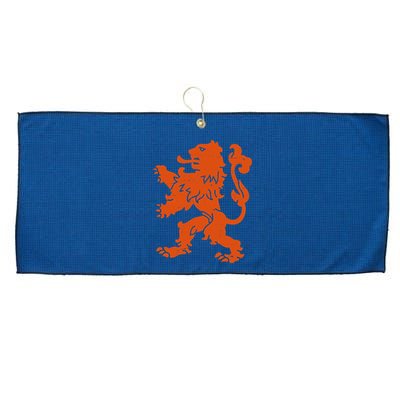 Vintage Netherlands Crest Logo Large Microfiber Waffle Golf Towel