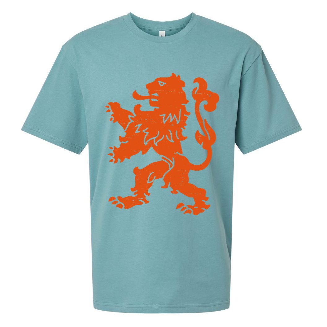 Vintage Netherlands Crest Logo Sueded Cloud Jersey T-Shirt