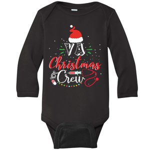 Va Nurse Christmas Crew Nurse Xmas Baby Long Sleeve Bodysuit