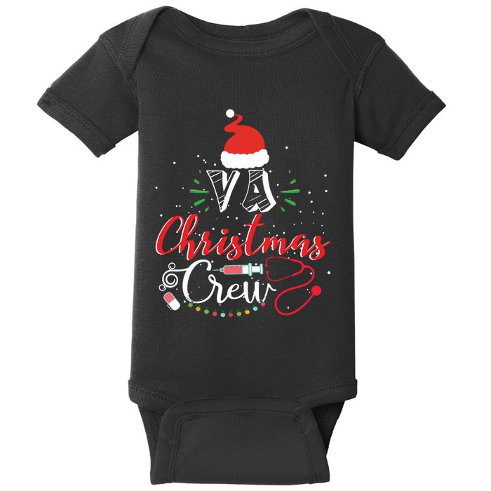 Va Nurse Christmas Crew Nurse Xmas Baby Bodysuit