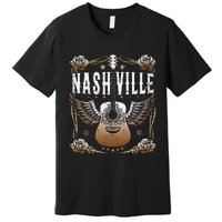 Vintage Nashville Country Music City Guitar Player Premium T-Shirt