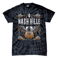 Vintage Nashville Country Music City Guitar Player Tie-Dye T-Shirt