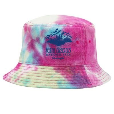 Vintage North Cascades National Park Retro Deer Washington Tie-Dyed Bucket Hat