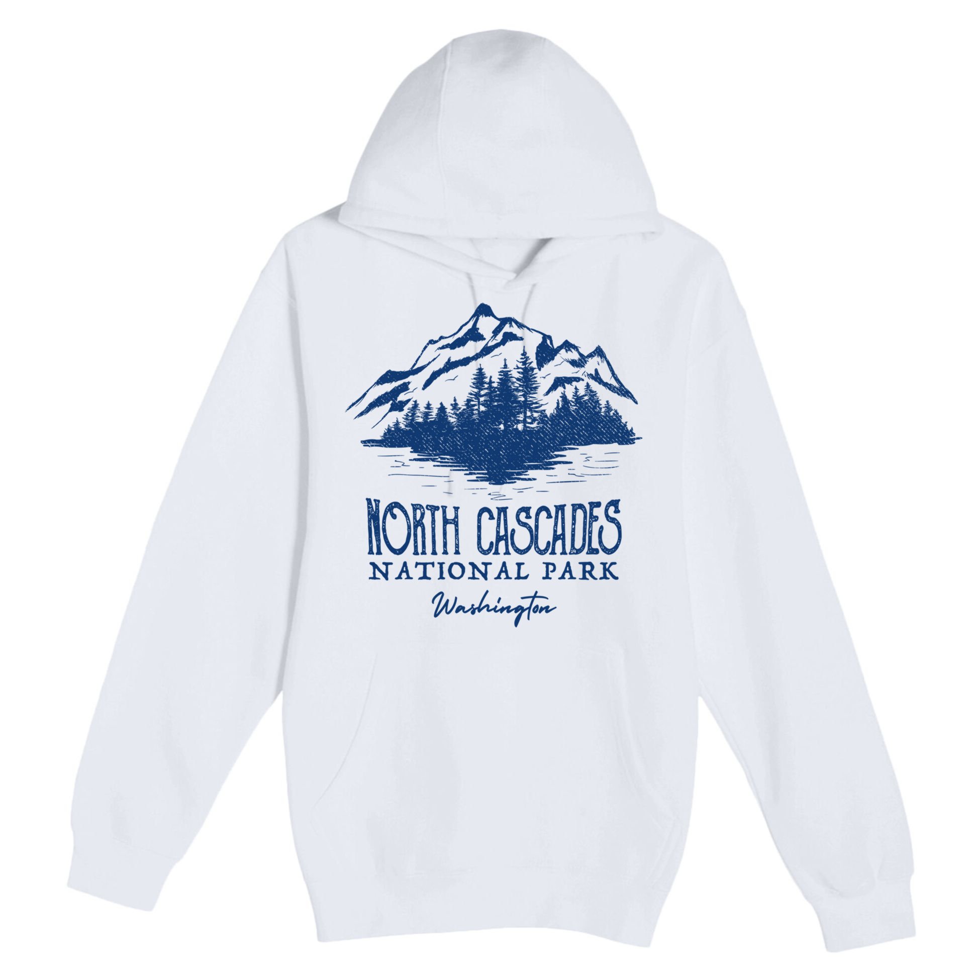 Vintage North Cascades National Park Retro Deer Washington Premium Pullover Hoodie