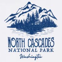 Vintage North Cascades National Park Retro Deer Washington Womens Tank Top