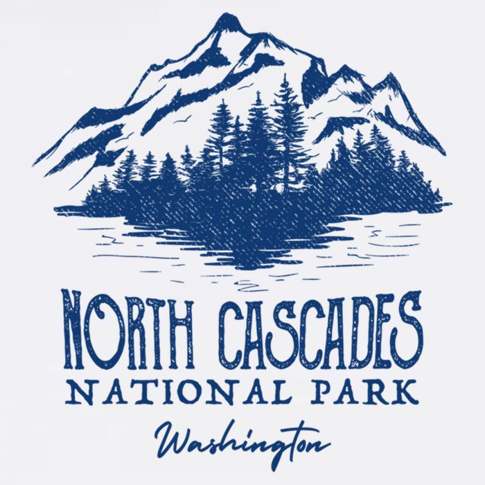 Vintage North Cascades National Park Retro Deer Washington Womens Tank Top