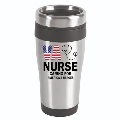 VA Nurse Caring For American's Heroes 16oz Travel Tumbler