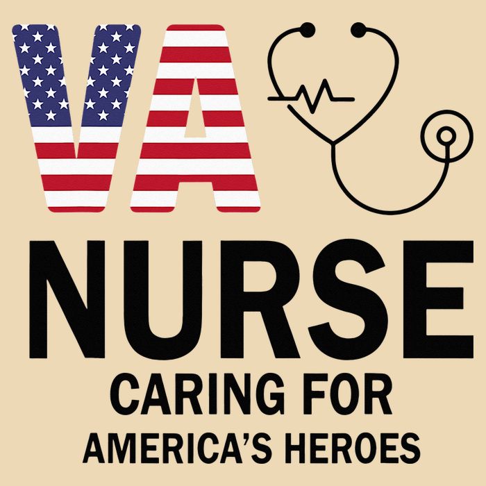 VA Nurse Caring For American's Heroes Zip Tote Bag