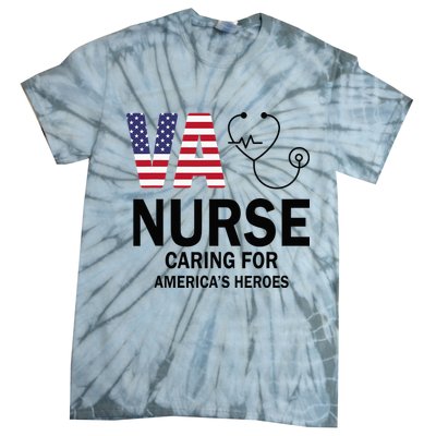 VA Nurse Caring For American's Heroes Tie-Dye T-Shirt