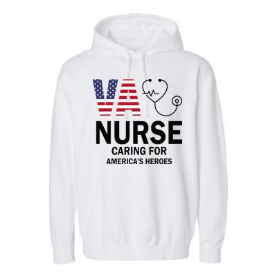 VA Nurse Caring For American's Heroes Garment-Dyed Fleece Hoodie