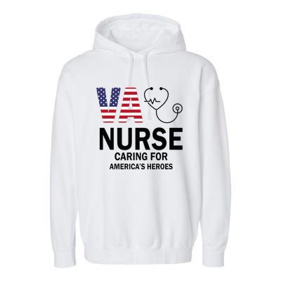 VA Nurse Caring For American's Heroes Garment-Dyed Fleece Hoodie