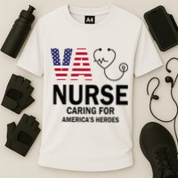 VA Nurse Caring For American's Heroes Cooling Performance Crew T-Shirt