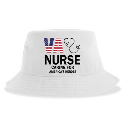 VA Nurse Caring For American's Heroes Sustainable Bucket Hat