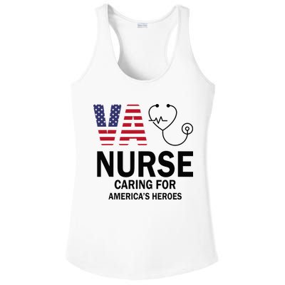 VA Nurse Caring For American's Heroes Ladies PosiCharge Competitor Racerback Tank