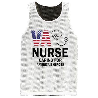 VA Nurse Caring For American's Heroes Mesh Reversible Basketball Jersey Tank