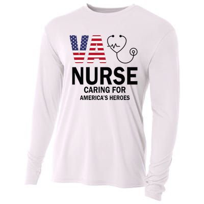 VA Nurse Caring For American's Heroes Cooling Performance Long Sleeve Crew