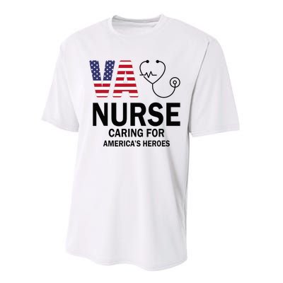 VA Nurse Caring For American's Heroes Performance Sprint T-Shirt