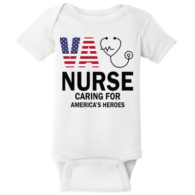 VA Nurse Caring For American's Heroes Baby Bodysuit