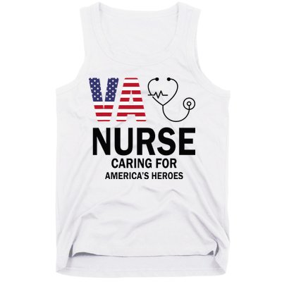 VA Nurse Caring For American's Heroes Tank Top