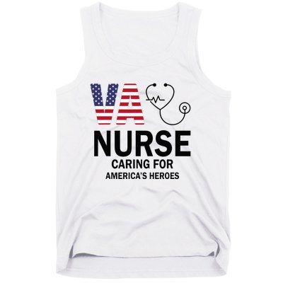 VA Nurse Caring For American's Heroes Tank Top