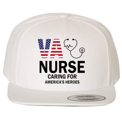 VA Nurse Caring For American's Heroes Wool Snapback Cap