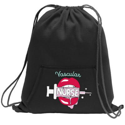 Vascular Nurse Cute Rn Cardiovascular Nursing Hot Lips Nurse Sweatshirt Cinch Pack Bag