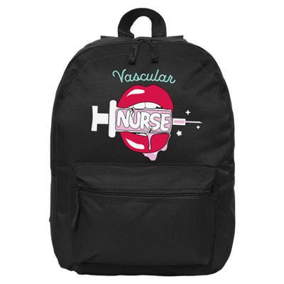 Vascular Nurse Cute Rn Cardiovascular Nursing Hot Lips Nurse 16 in Basic Backpack