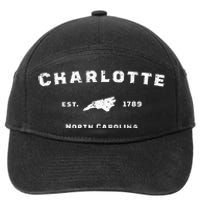 Vintage North Carolina Charlotte 7-Panel Snapback Hat