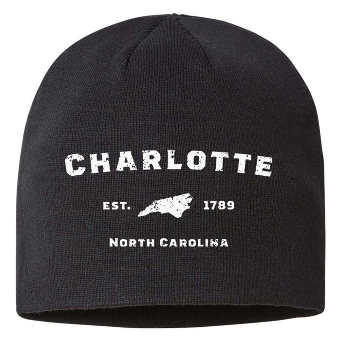 Vintage North Carolina Charlotte Sustainable Beanie