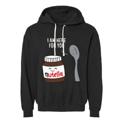 Valentine Nutella Couplepartner Gifts Garment-Dyed Fleece Hoodie