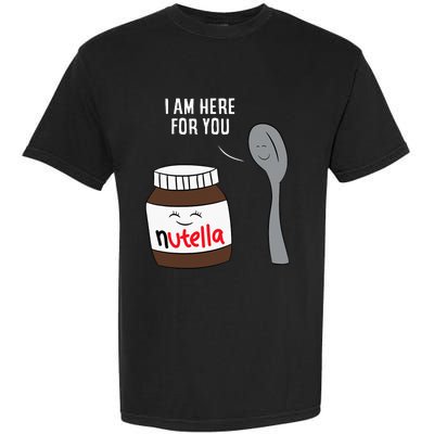 Valentine Nutella Couplepartner Gifts Garment-Dyed Heavyweight T-Shirt