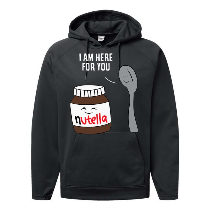 Valentine Nutella Couplepartner Gifts Performance Fleece Hoodie