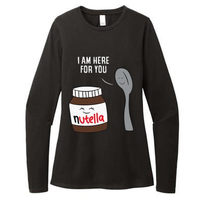 Valentine Nutella Couplepartner Gifts Womens CVC Long Sleeve Shirt