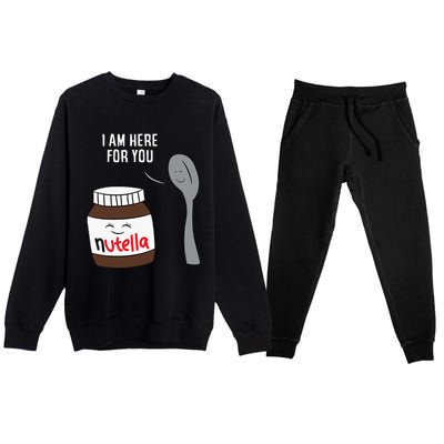 Valentine Nutella Couplepartner Gifts Premium Crewneck Sweatsuit Set