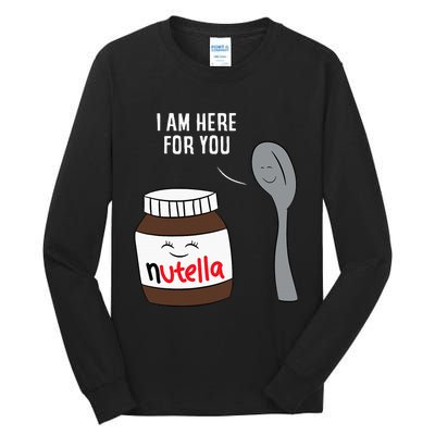 Valentine Nutella Couplepartner Gifts Tall Long Sleeve T-Shirt