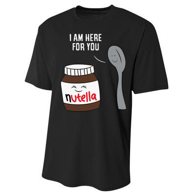 Valentine Nutella Couplepartner Gifts Performance Sprint T-Shirt