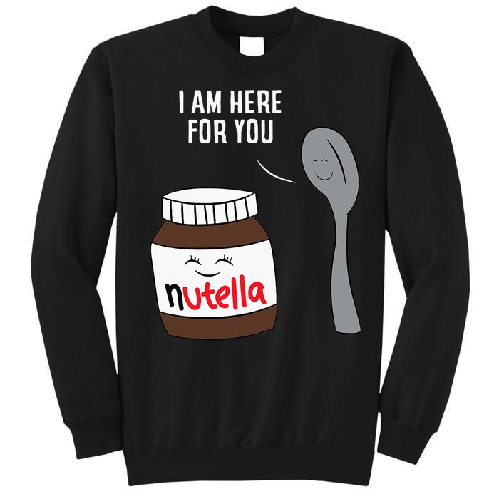 Valentine Nutella Couplepartner Gifts Tall Sweatshirt