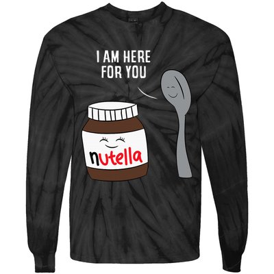 Valentine Nutella Couplepartner Gifts Tie-Dye Long Sleeve Shirt