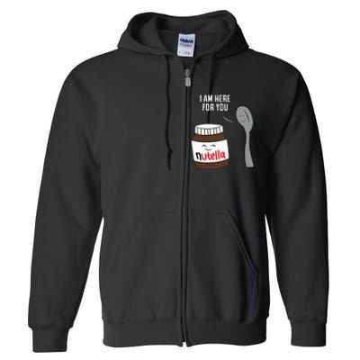 Valentine Nutella Couplepartner Gifts Full Zip Hoodie