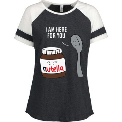 Valentine Nutella Couplepartner Gifts Enza Ladies Jersey Colorblock Tee