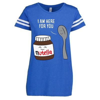 Valentine Nutella Couplepartner Gifts Enza Ladies Jersey Football T-Shirt