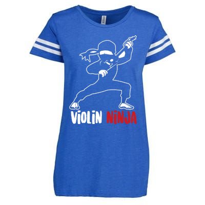 Violin Ninja Cute Violinist Musician Funny Music Player Gift Enza Ladies Jersey Football T-Shirt