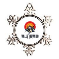 Valle Nevado Chile Ski Resort Skiing Metallic Star Ornament