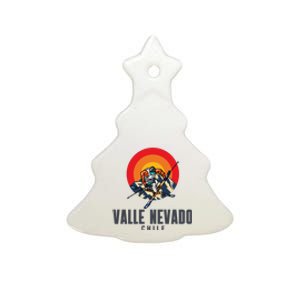 Valle Nevado Chile Ski Resort Skiing Ceramic Tree Ornament