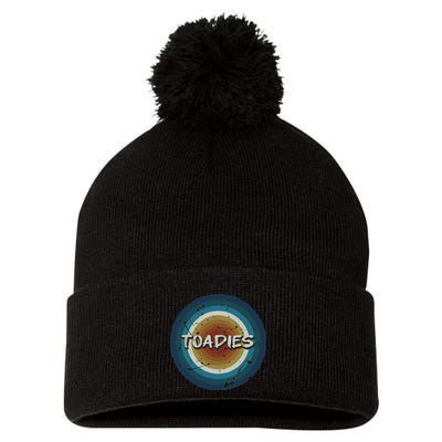 Vintage New Circle Toadies Music Retro Band 90s Pom Pom 12in Knit Beanie