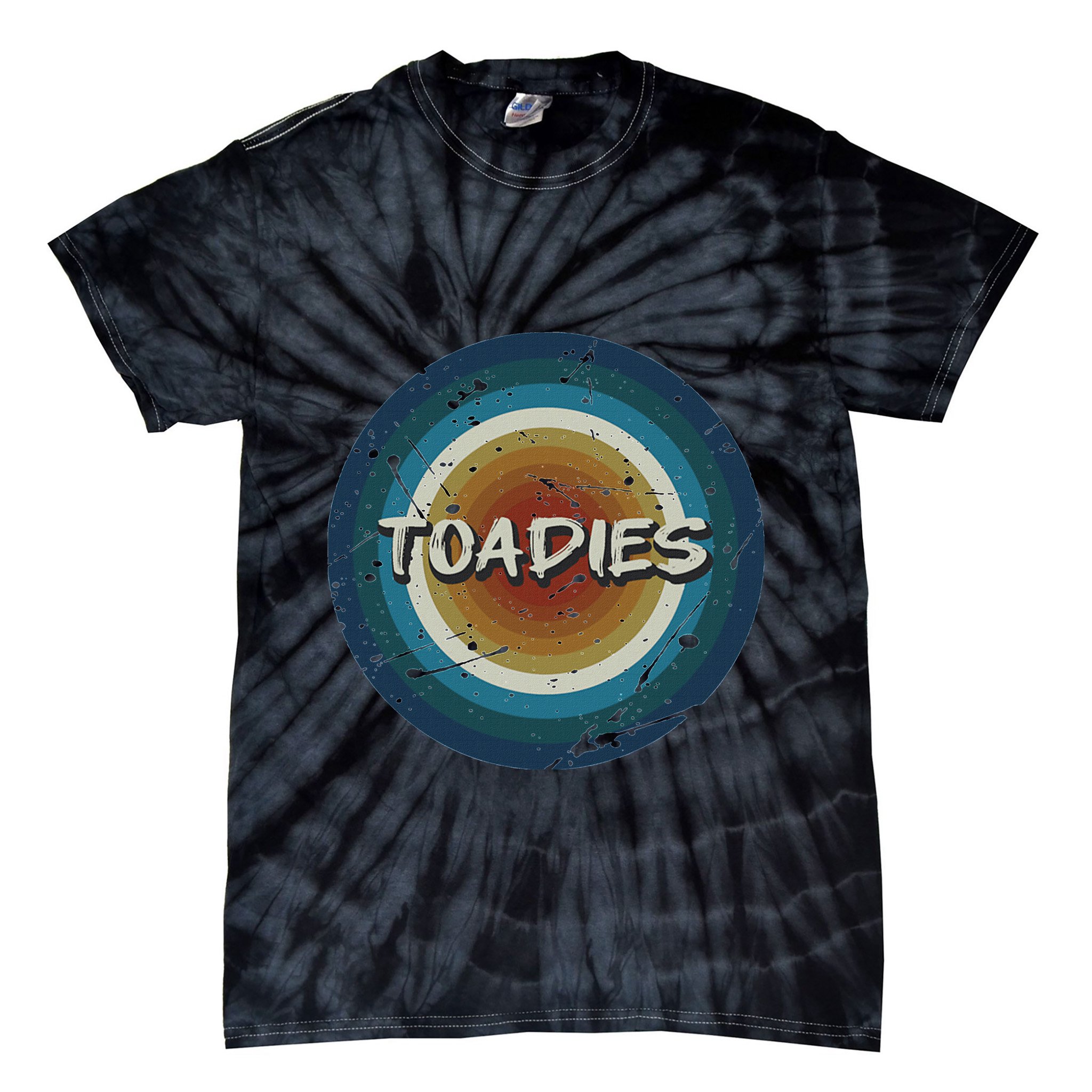 Vintage New Circle Toadies Music Retro Band 90s Tie-Dye T-Shirt